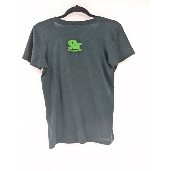 Stash-Tags Dark Green Trainwreck Smoke Graphic Round Neck  T-Shirt Size Medium - Picture 2 of 8